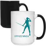 Generic Administrative Assistant For Office Manager Office Ninja Secretary Appreciation Present For Birthday, Anniversary, Valentines Day 15 Oz Changing Mug