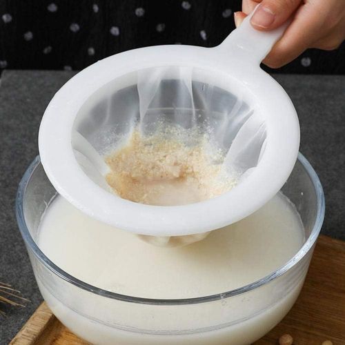 제네릭 Generic Kitchen Ultra-Fine Nylon Mesh Strainer I Plastic Sieve Filter Spoon For Soy Milk Coffee Milk Yogurt Juice Kefir coladores de cocina (200 Mesh)