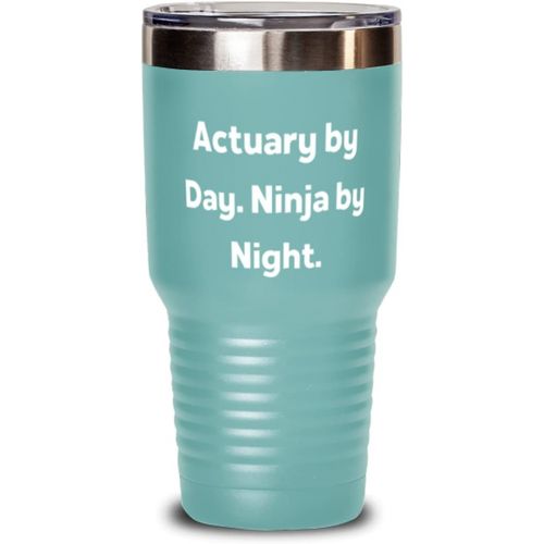 제네릭 Generic Actuary by Day. Ninja by Night. 30oz Tumbler, Actuary Stainless Steel Tumbler, Unique Idea For Actuary