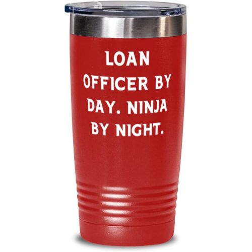 제네릭 Generic Joke Loan officer, Loan Officer by Day. Ninja by Night, Birthday 20oz Tumbler For Loan officer