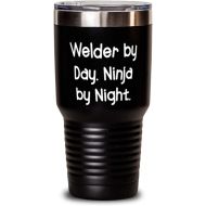 Generic Cute Welder, Welder by Day. Ninja by Night, Welder 30oz Tumbler From Friends