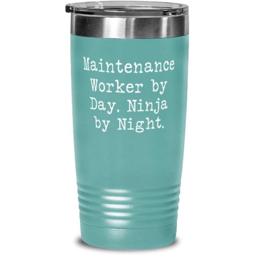 제네릭 Generic Maintenance Worker by Day. Ninja by. Maintenance worker 20oz Tumbler, Sarcasm Maintenance worker, Insulated Tumbler For Colleagues