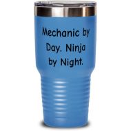 Generic Mechanic by Day. Ninja by Night. 30oz Tumbler, Mechanic Present From Colleagues, Epic Insulated Tumbler For Coworkers