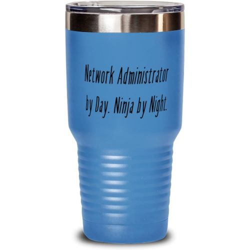 제네릭 Generic Funny Network administrator, Network Administrator by Day. Ninja by Night, Nice 30oz Tumbler For Coworkers From Coworkers