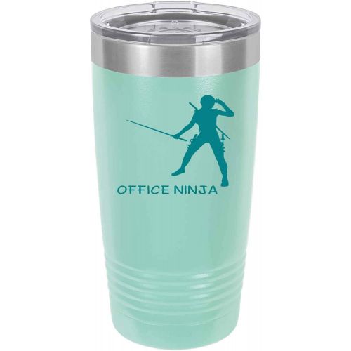 제네릭 Generic Administrative Assistant For Office Manager Office Ninja Secretary Appreciation Present For Birthday, Anniversary, Valentines Day 20 Oz Teal Ringneck Tumbler