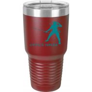 Generic Administrative Assistant For Office Manager Office Ninja Secretary Appreciation Present For Birthday, Anniversary, Valentines Day 30 Oz Maroon Ringneck Tumbler