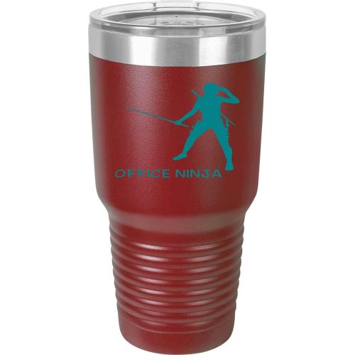 제네릭 Generic Administrative Assistant For Office Manager Office Ninja Secretary Appreciation Present For Birthday, Anniversary, Valentines Day 30 Oz Maroon Ringneck Tumbler