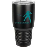 Generic Administrative Assistant For Office Manager Office Ninja Secretary Appreciation Present For Birthday, Anniversary, Valentines Day 30 Oz Black Ringneck Tumbler