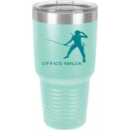 Generic Administrative Assistant For Office Manager Office Ninja Secretary Appreciation Present For Birthday, Anniversary, Valentines Day 30 Oz Teal Ringneck Tumbler