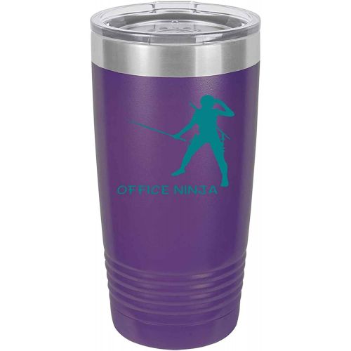 제네릭 Generic Administrative Assistant For Office Manager Office Ninja Secretary Appreciation Present For Birthday, Anniversary, Valentines Day 20 Oz Purple Ringneck Tumbler