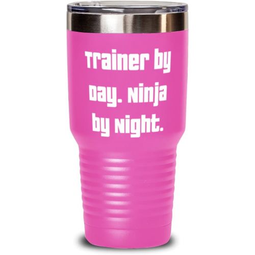 제네릭 Generic Fancy Trainer, Trainer by Day. Ninja by Night, Epic 30oz Tumbler For Coworkers From Friends