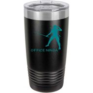 Generic Administrative Assistant For Office Manager Office Ninja Secretary Appreciation Present For Birthday, Anniversary, Valentines Day 20 Oz Black Ringneck Tumbler