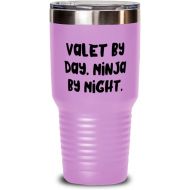 Generic Valet For Coworkers, Valet by Day. Ninja by Night, Funny Valet 30oz Tumbler, Insulated Tumbler From Colleagues