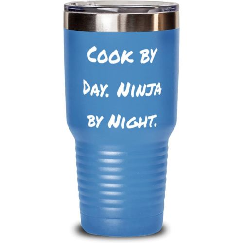 제네릭 Generic Cook by Day. Ninja by Night. 30oz Tumbler, Cook Stainless Steel Tumbler, Perfect For Cook