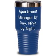 Generic Sarcasm Apartment manager s, Apartment Manager by Day. Ninja by Night, Birthday 30oz Tumbler For Apartment manager