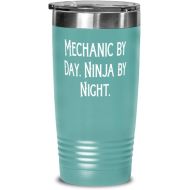 Generic Mechanic s For Colleagues, Mechanic by Day. Ninja by Night, Love Mechanic 20oz Tumbler, Insulated Tumbler From Colleagues