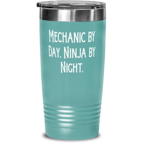 제네릭 Generic Mechanic s For Colleagues, Mechanic by Day. Ninja by Night, Love Mechanic 20oz Tumbler, Insulated Tumbler From Colleagues