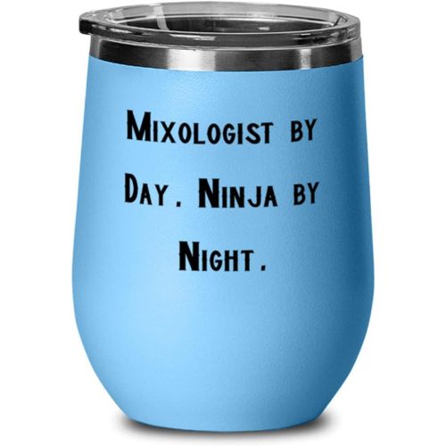 제네릭 Generic Mixologist by Day. Ninja by Night. Wine Glass, Mixologist Wine Tumbler, New s For Mixologist