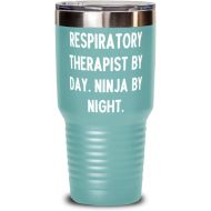 Generic Gag Respiratory therapist Gifts, Respiratory Therapist by Day. Ninja by Night, Beautiful Holiday 30oz Tumbler Gifts For Coworkers