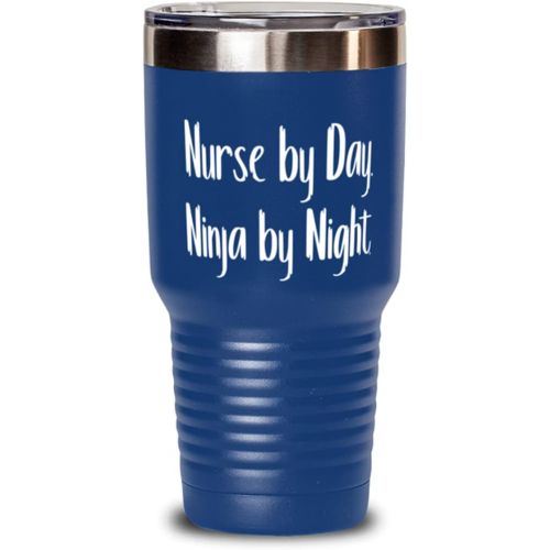 제네릭 Generic Sarcasm Nurse Gifts, Nurse by Day. Ninja by Night, Beautiful Holiday 30oz Tumbler Gifts For Colleagues