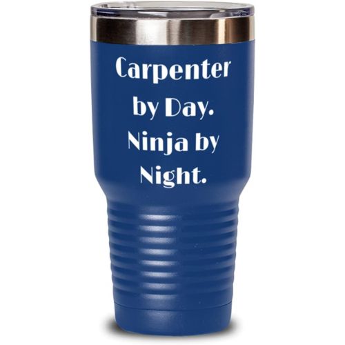 제네릭 Generic New Carpenter Gifts, Carpenter by Day. Ninja by Night, Carpenter 30oz Tumbler From Team Leader