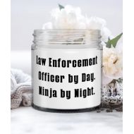 Generic Law Enforcement Officer by Day. Ninja by Night. Candle, Law Enforcement Officer , Beautiful Gifts for Law Enforcement Officer