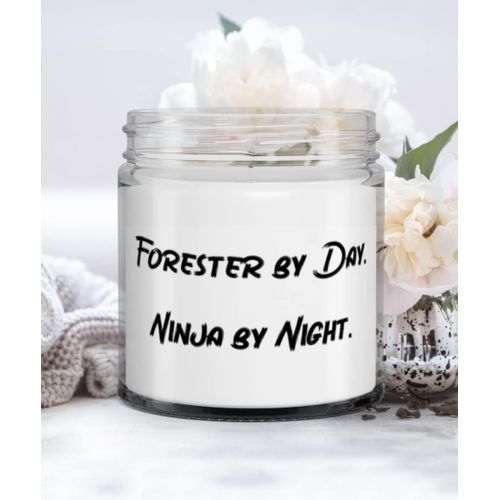 제네릭 Generic Motivational Forester Gifts, Forester by Day. Ninja by Night, Christmas Candle For Forester