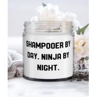 Generic Special Shampooer Gifts, Shampooer by Day. Ninja by Night, Unique Candle For Men Women From Friends