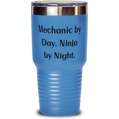 제네릭 Generic Mechanic Gifts For Colleagues, Mechanic by Day. Ninja by Night, Motivational Mechanic 30oz Tumbler, Stainless Steel Tumbler From Boss