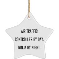 Generic Cute Air Traffic Controller Gifts, Air Traffic Controller by Day. Ninja by Night., Nice Star Ornament for Coworkers from Friends