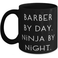 Generic Cute Barber 11oz 15oz Mug, Barber by Day. Ninja by Night, Present For Friends, Nice Gifts From Colleagues