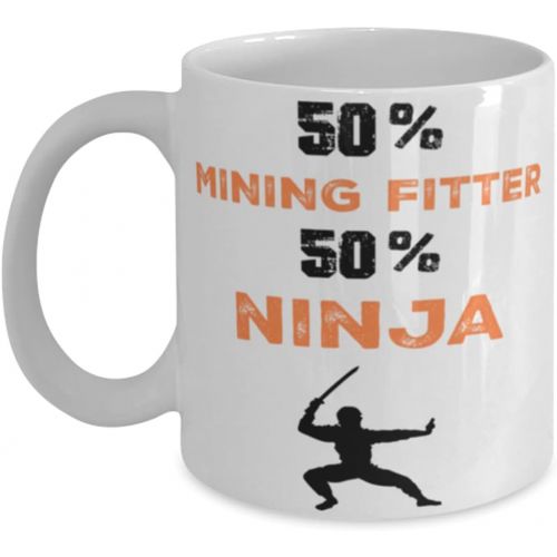 제네릭 Generic Mining Fitter Ninja Coffee Mug, Mining Fitter Ninja, Unique Cool Gifts For Professionals and co-workers