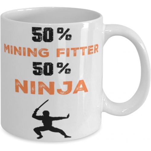 제네릭 Generic Mining Fitter Ninja Coffee Mug, Mining Fitter Ninja, Unique Cool Gifts For Professionals and co-workers