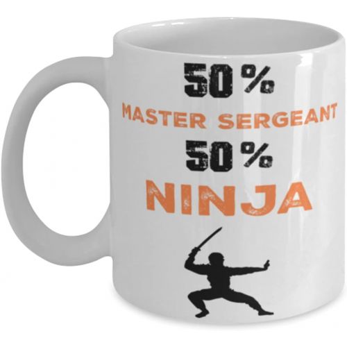 제네릭 Generic Master Sergeant Ninja Coffee Mug, Master Sergeant Ninja, Unique Cool Gifts For Professionals and co-workers