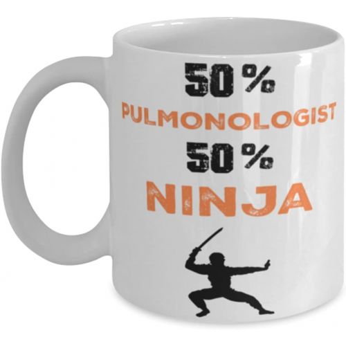 제네릭 Generic Pulmonologist Ninja Coffee Mug, Pulmonologist Ninja, Unique Cool Gifts For Professionals and co-workers