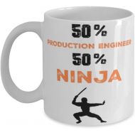 Generic Production Engineer Ninja Coffee Mug, Production Engineer Ninja, Unique Cool Gifts For Professionals and co-workers