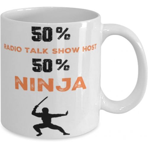 제네릭 Generic Radio Talk Show Host Ninja Coffee Mug, Radio Talk Show Host Ninja, Unique Cool Gifts For Professionals and co-workers