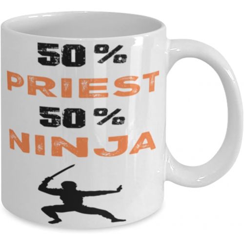 제네릭 Generic Priest Ninja Coffee Mug, Priest Ninja, Unique Cool Gifts For Professionals and co-workers
