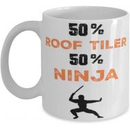 Generic Roof Tiler Ninja Coffee Mug, Roof Tiler Ninja, Unique Cool Gifts For Professionals and co-workers