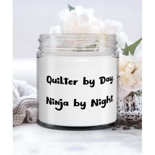제네릭 Generic Beautiful Quilter Gifts, Quilter by Day. Ninja by Night, Gag Holiday Candle From Coworkers