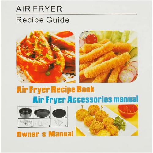 제네릭 Generic 17pcs Universal Ninja Foodi Accessories, for Gowise Phillips and Cozyna or More Brand, Air Fryer Accessories Include Cake Bucket, Pizza Tray, Metal Stand and so on (7 in8in