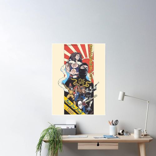 제네릭 Generic Ninja Party Twrp Tribute Posters Vintage Room Decor Posters For Room Aesthetic 90S Vintage Posters Aesthetic Room Decor, Multi size