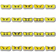 Generic 20 PCS Stickers Pack Ninjago Aesthetic Eyes Vinyl Colorful Waterproof for Water Bottle Laptop Scrapbooking Luggage Guitar Skateboard