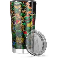 Generic Stainless Steel Insulated Tumbler 20oz 30oz Teenage Hot Mutant Wine Ninja Tea Turtles Iced Colorful Cold Splatter Coffee Background Illustration Funny Travel Cups Mugs For Men Wome