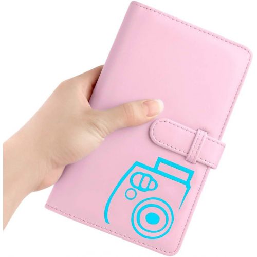제네릭 Generic Funmaker 96 Pocket Wallet Photo Album Accessories for fujifilm Instax Mini 11/ 7s/ 8/8+/ 9/25/ 26/ 50s/ 70/90 Film, Instant Camera Printer(Not Fit for Square Films Picture) (Pink)