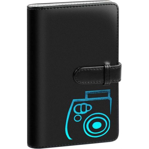 제네릭 Generic Funmaker 96 Pocket Wallet Photo Album Accessories for fujifilm Instax Mini 11/ 7s/ 8/8+/ 9/25/ 26/ 50s/ 70/90 Film, Instant Camera Printer(Not Fit for Square Films Picture) (Black)