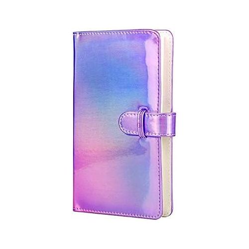 제네릭 Generic Funmaker 96 Pockets Mini Photo Album for Fujifilm Instax Mini Camera, Polaroid Snap, Z2300, SocialMatic Instant Cameras & Zip Instant Printer (Purple 2)