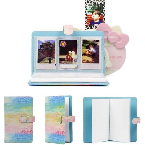 제네릭 Generic Funmaker 96 Pockets Mini Photo Album for Fujifilm Instax Mini Camera, Polaroid Snap, Z2300, SocialMatic Instant Cameras & Zip Instant Printer (Purple 2)