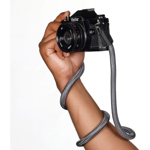 제네릭 Generic Xaperture Rope Camera Neck Straps for SLR/DSLR and mirrorless Cameras - Universal, Sturdy and Durable (110cm, Grey)