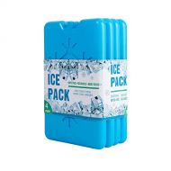 Generic Ice Pack for Lunch Box (4-Piece Set) | Reusable Freezer and Cold Travel | Matching Lunchbox, Cooler Bag for Work, School, Picnic or Camping | Blue & Kids Friendly (1 Set of 4 Ice P